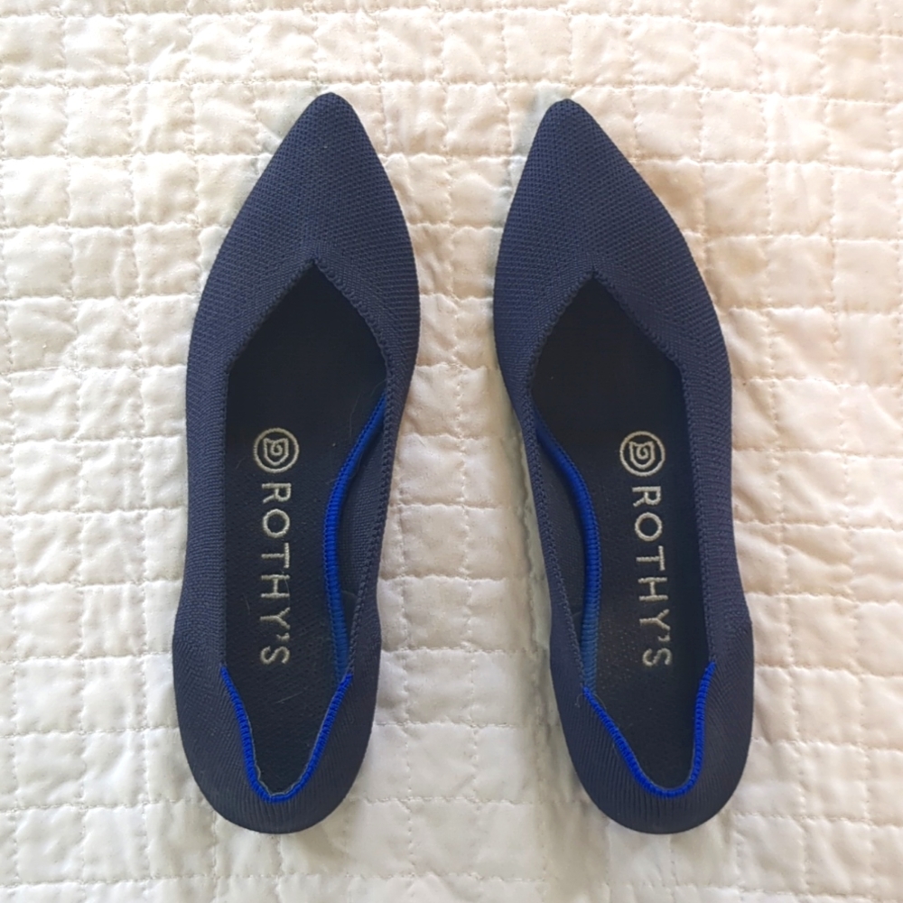 ROTHY'S The Point Flats, Navy Blue